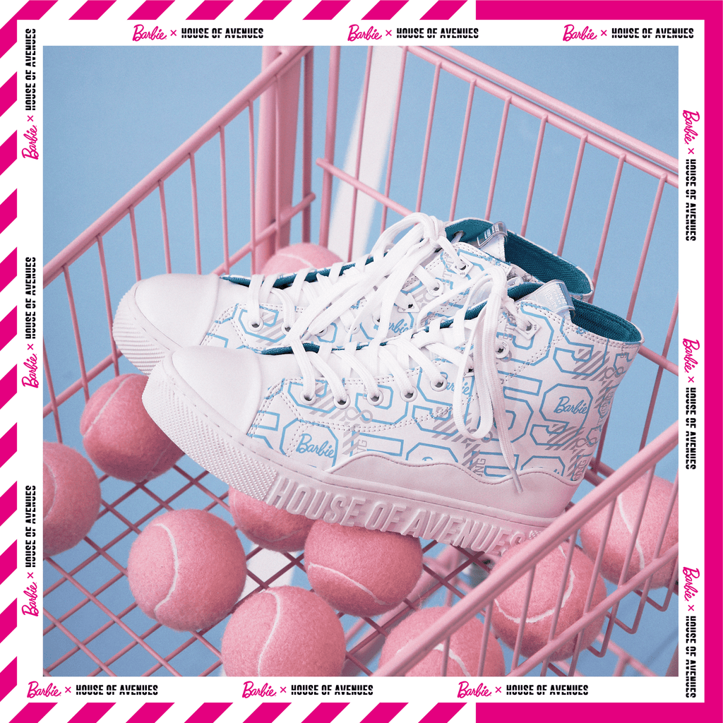 Barbie x House Of Avenues Ladies High Top Sneaker 5529 White - House of Avenues - Designer Shoes | 香港 | 女Ã? House of Avenues