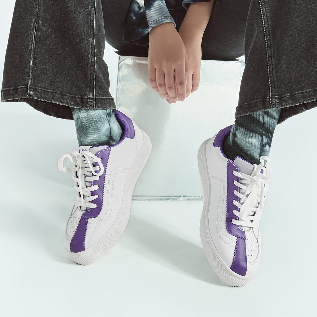 Block Me Now Ladies' Contrast Look Sneaker 5772 Purple - Designer Shoes | 香港 House of Avenues 女Ã?