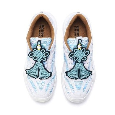 Ladies' Cloud Print Chunky Sneaker 5287 White - House of Avenues - Designer Shoes | 香港 | 女Ã? House of Avenues