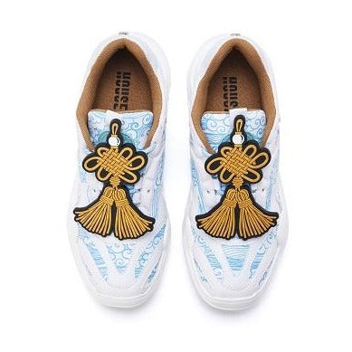 Ladies' Cloud Print Chunky Sneaker 5287 White - House of Avenues - Designer Shoes | 香港 | 女Ã? House of Avenues