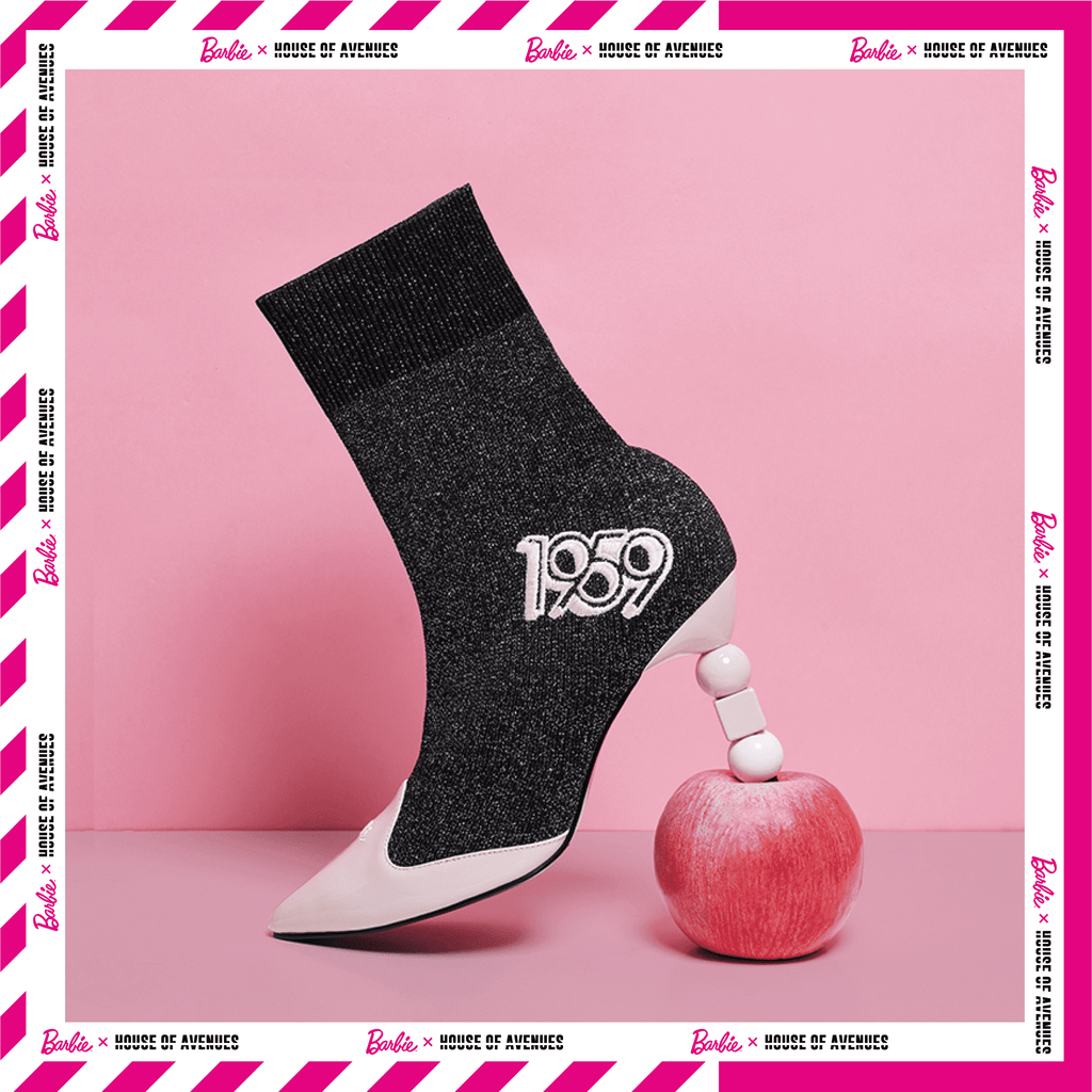 Barbie X House Of Avenues Ladies Flyknit Heel Boot 5336 Silver - House of Avenues - Designer Shoes | 香港 | 女Ã? House of Avenues