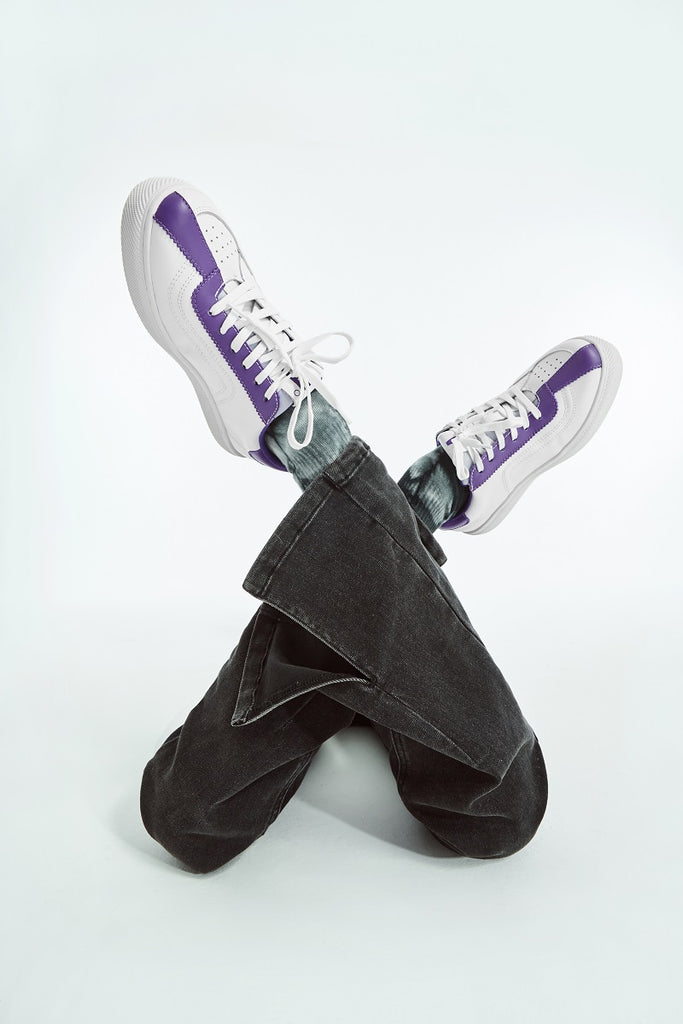 Block Me Now Ladies' Contrast Look Sneaker 5772 Purple - Designer Shoes | 香港 House of Avenues 女Ã?