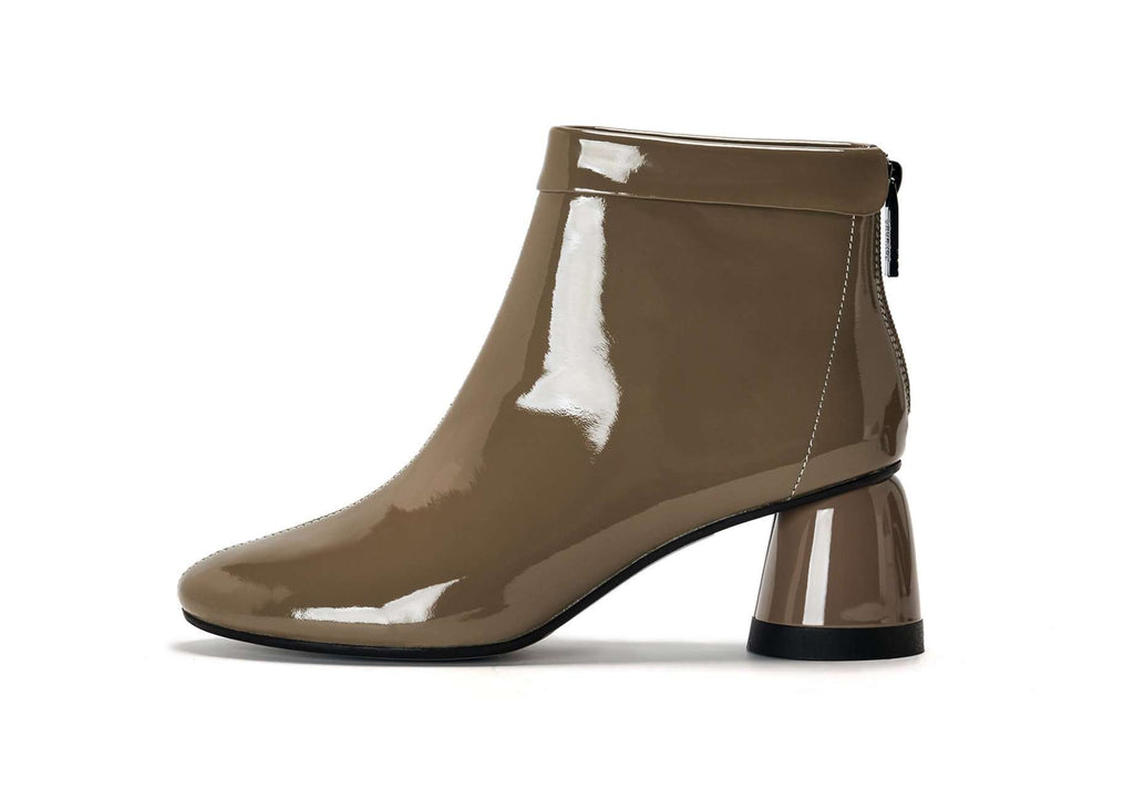 PATENT ROUND BOOTIE 5477 (Brown) - House of Avenues - Designer Shoes | 香港 | 女Ã? House of Avenues
