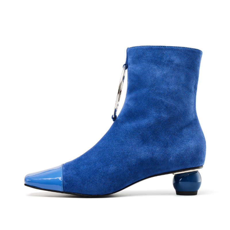 Blue suede boots ladies online