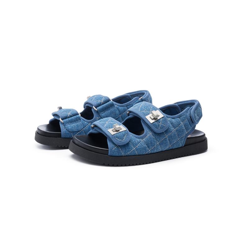 Denim Chunky Sandal 5704 Blue - House of Avenues - Designer Shoes | 香港 | 女Ã? House of Avenues