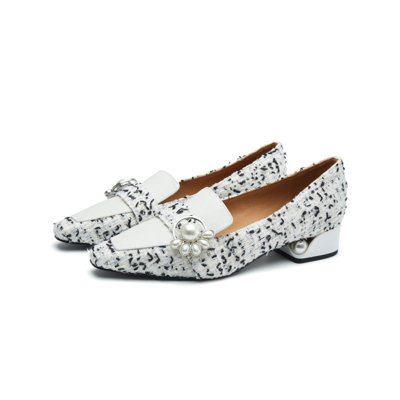 Awake My Soul Ladies' Woven Fabrics Loafer 5720 White - House of Avenues - Designer Shoes | 香港 | 女Ã? House of Avenues