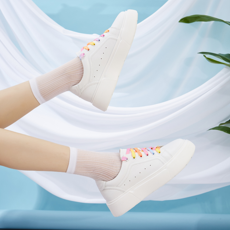 Ladies Rainbow Lace Up Sneaker 5701 MLT - House of Avenues - Designer Shoes | 香港 | 女Ã? House of Avenues