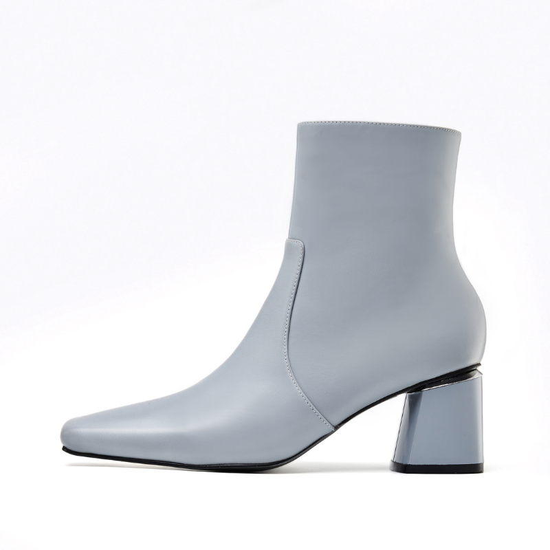 Ladies Basic Leather Bootie 5595 Blue - House of Avenues - Designer Shoes | 香港 | 女Ã? House of Avenues
