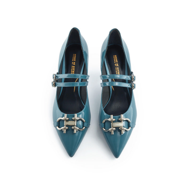 Awake My Soul Ladies' Mary Jane Heel Pumps 5726 Blue - House of Avenues - Designer Shoes | 香港 | 女Ã? House of Avenues