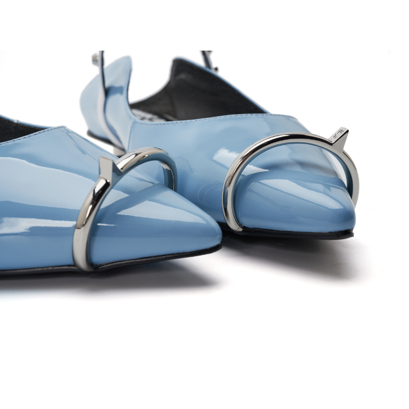 Ladies Ring Toe Flat Mule 4396 Light Blue - House of Avenues - Designer Shoes | 香港 | 女Ã? House of Avenues