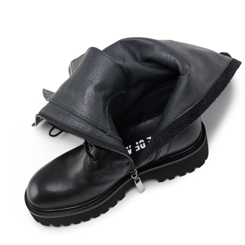 Ladies Leather Combat Boot 5564 Black - House of Avenues - Designer Shoes | 香港 | 女Ã? House of Avenues