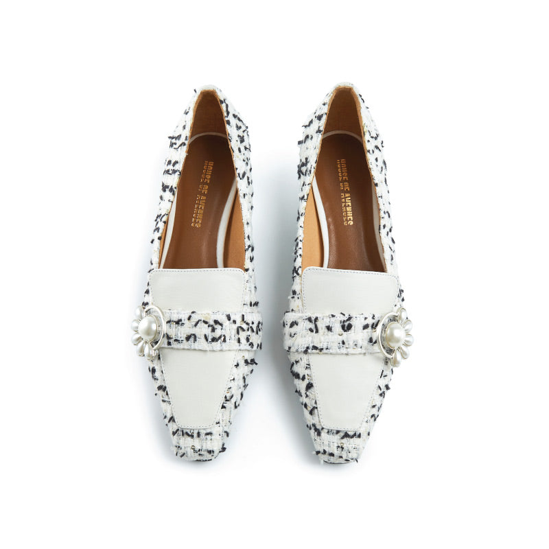 Awake My Soul Ladies' Woven Fabrics Loafer 5720 White - House of Avenues - Designer Shoes | 香港 | 女Ã? House of Avenues