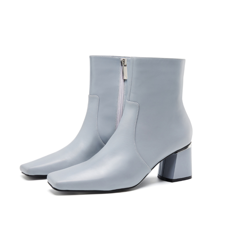 Ladies Basic Leather Bootie 5595 Blue - House of Avenues - Designer Shoes | 香港 | 女Ã? House of Avenues
