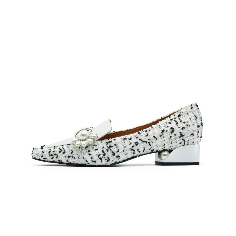 Awake My Soul Ladies' Woven Fabrics Loafer 5720 White - House of Avenues - Designer Shoes | 香港 | 女Ã? House of Avenues