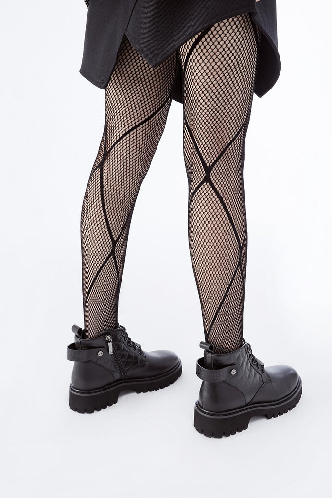 Silence Is Golden Ladies' Leather Lace Up Bootie 5734 Black - House of Avenues - Designer Shoes | 香港 | 女Ã? House of Avenues