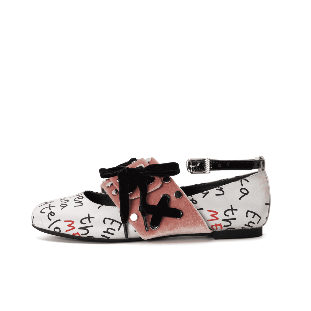 Ladies' Ballerina Flat Pumps 4156 White - House of Avenues - Designer Shoes | 香港 | 女Ã? House of Avenues