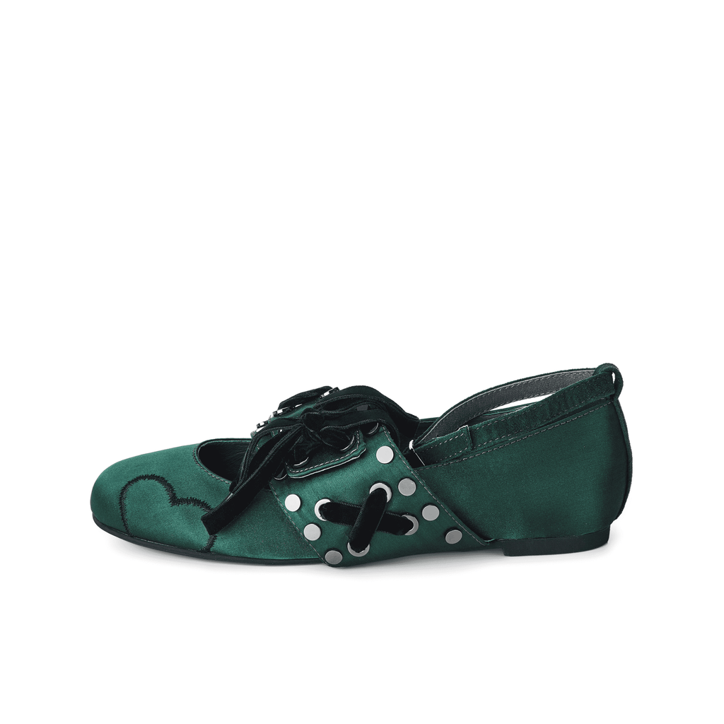 Ladies' Ballerina Flat Pumps 4156 Green - House of Avenues - Designer Shoes | 香港 | 女Ã? House of Avenues