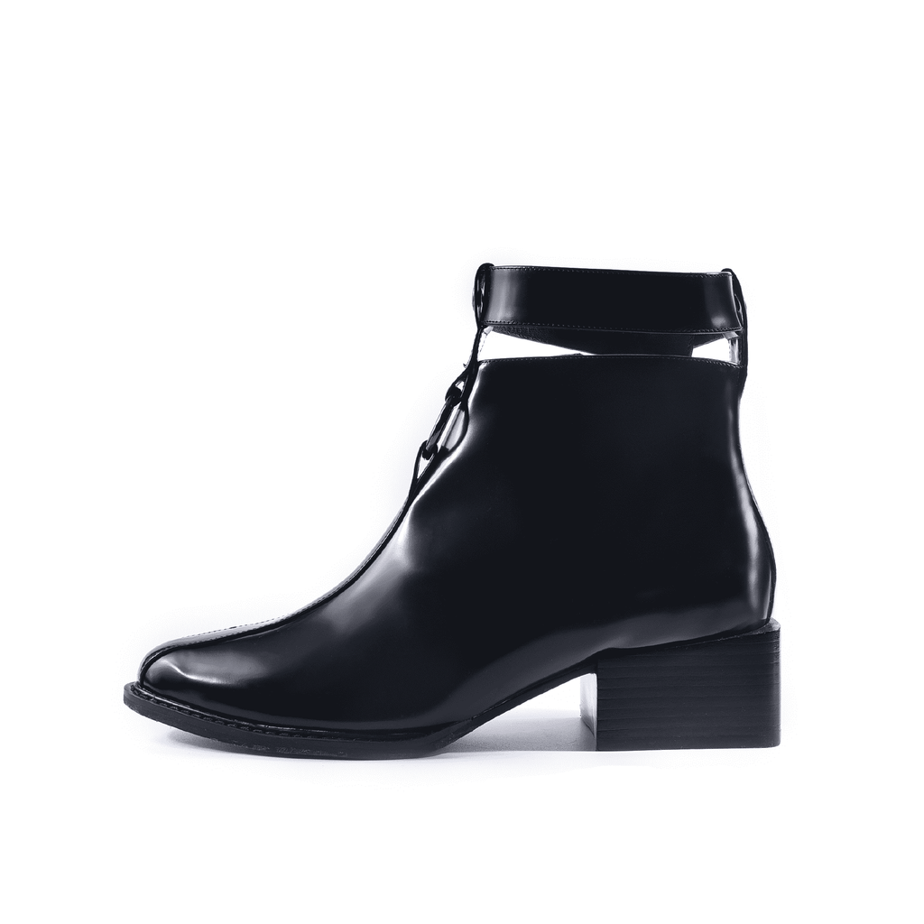 Hollow with Hoop Patent Ankle Bootie 4163 - House of Avenues - Designer Shoes | 香港 | 女Ã? House of Avenues