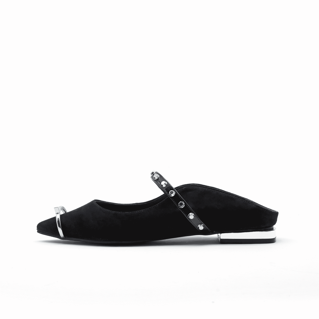 Ladies Ring Toe Black Flat Mule 4396 Black - House of Avenues - Designer Shoes | 香港 | 女Ã? House of Avenues