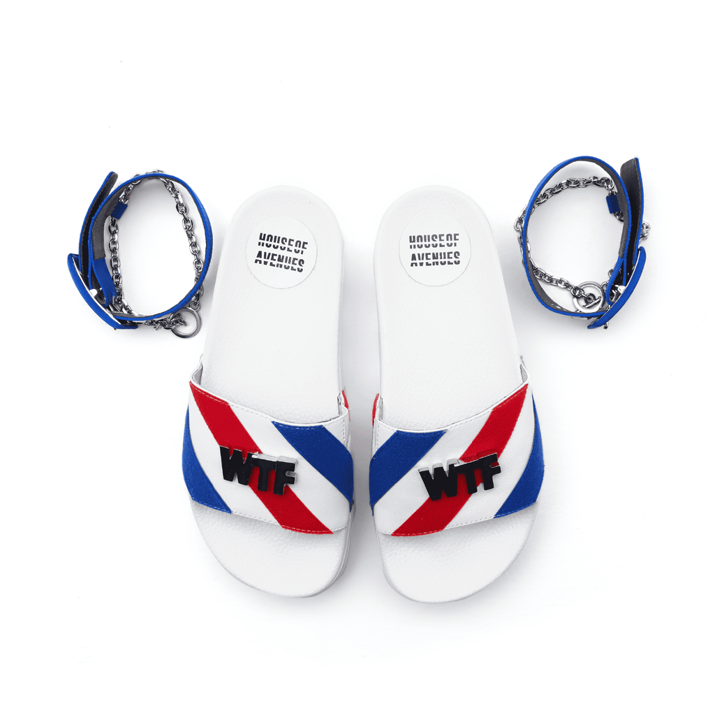BE 100% YOU STRIPE SLIPPER 4403 - House of Avenues - Designer Shoes | 香港 | 女Ã? House of Avenues