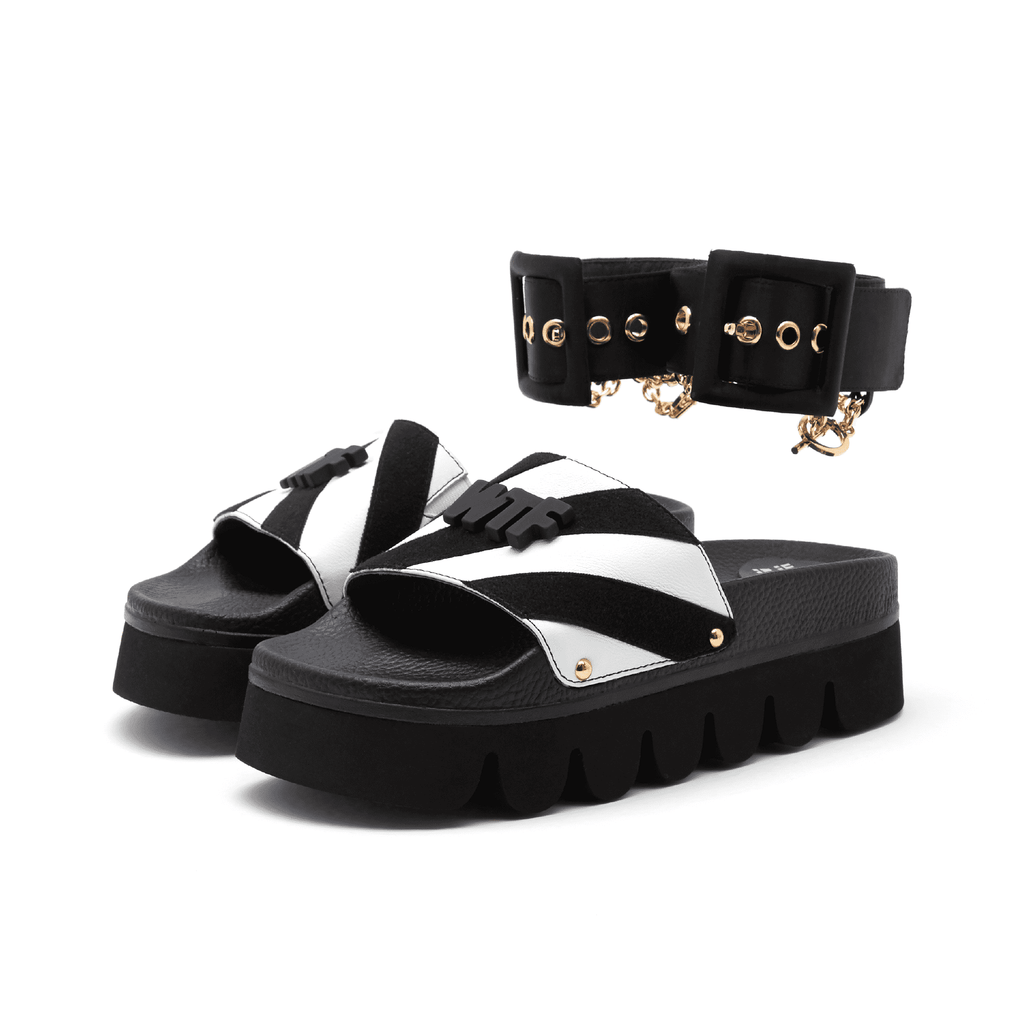 BE 100% YOU STRIPE SLIPPER 4403 - House of Avenues - Designer Shoes | 香港 | 女Ã? House of Avenues