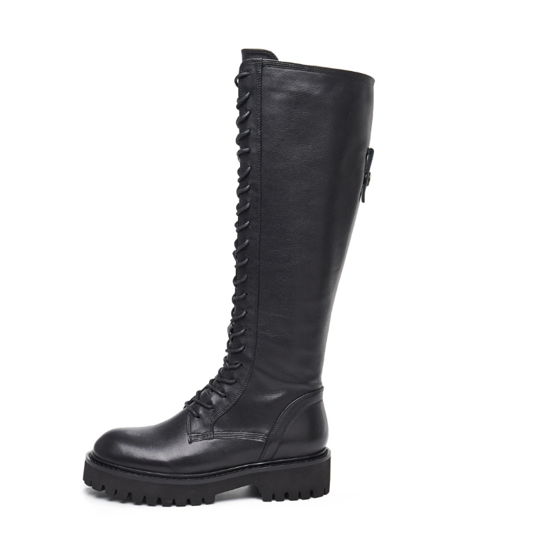 Ladies Leather Combat Boot 5564 Black - House of Avenues - Designer Shoes | 香港 | 女Ã? House of Avenues