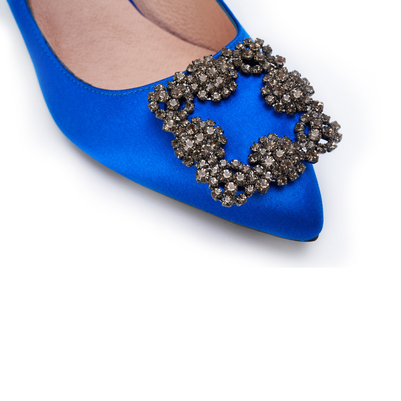 DB Ladies Ornament Heel Pumps DB010068 Blue - House of Avenues - Designer Shoes | 香港 | 女Ã? House of Avenues