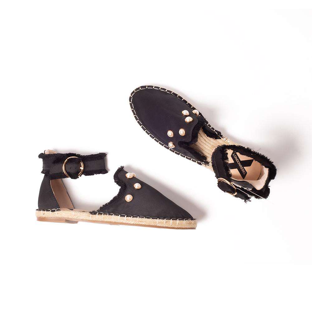 PEARL SATIN ESPADRILLE 5037 - House of Avenues - Designer Shoes | 香港 | 女Ã? House of Avenues