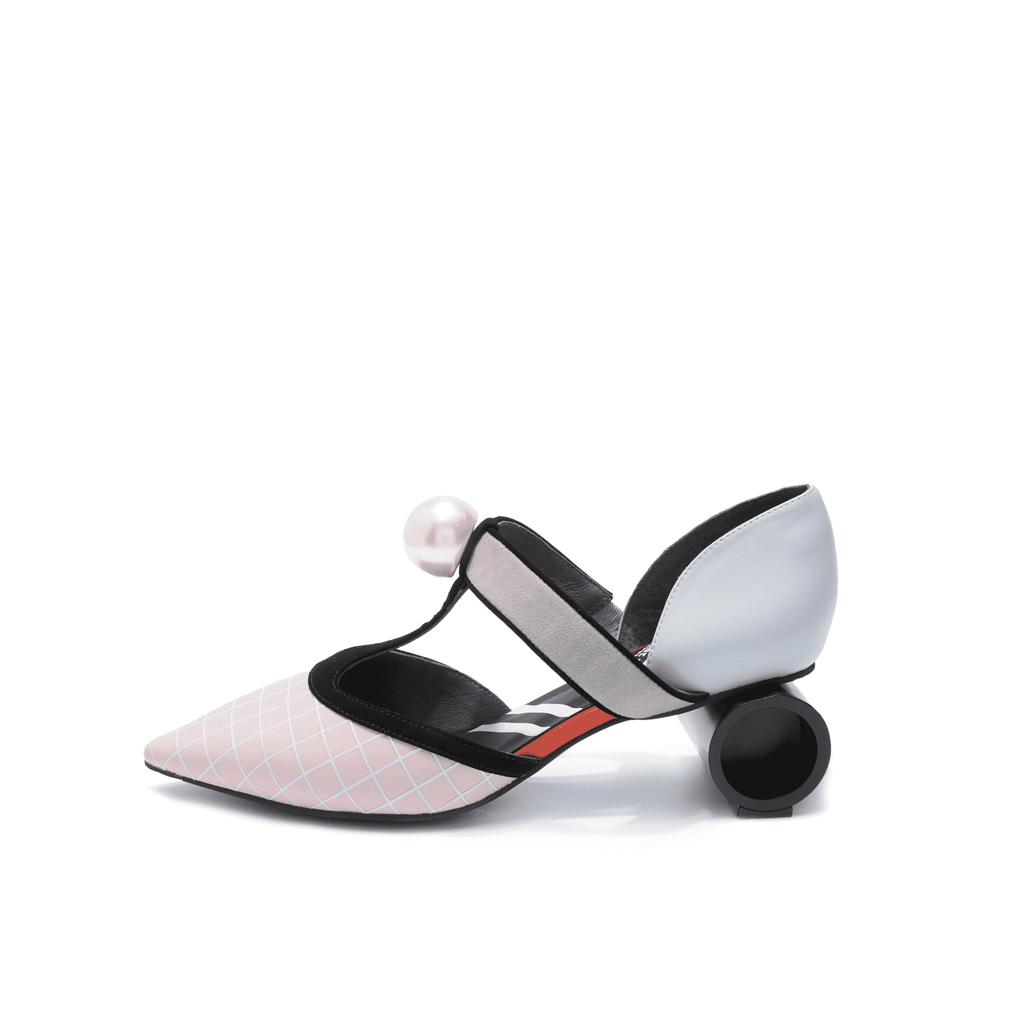 DOTS  T-STRAP PUMP WITH PEARL 5151 - House of Avenues - Designer Shoes | 香港 | 女Ã? House of Avenues