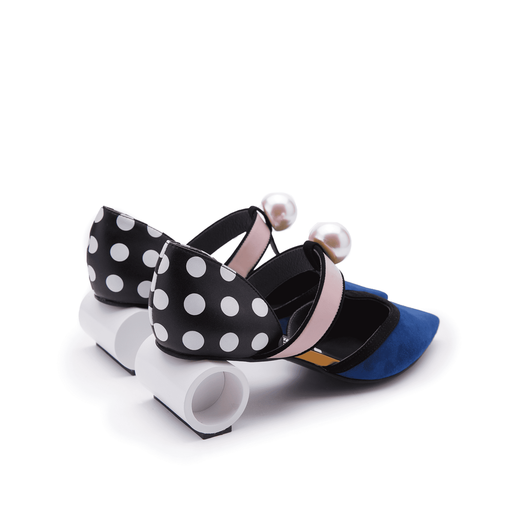 DOTS  T-STRAP PUMP WITH PEARL 5151 - House of Avenues - Designer Shoes | 香港 | 女Ã? House of Avenues