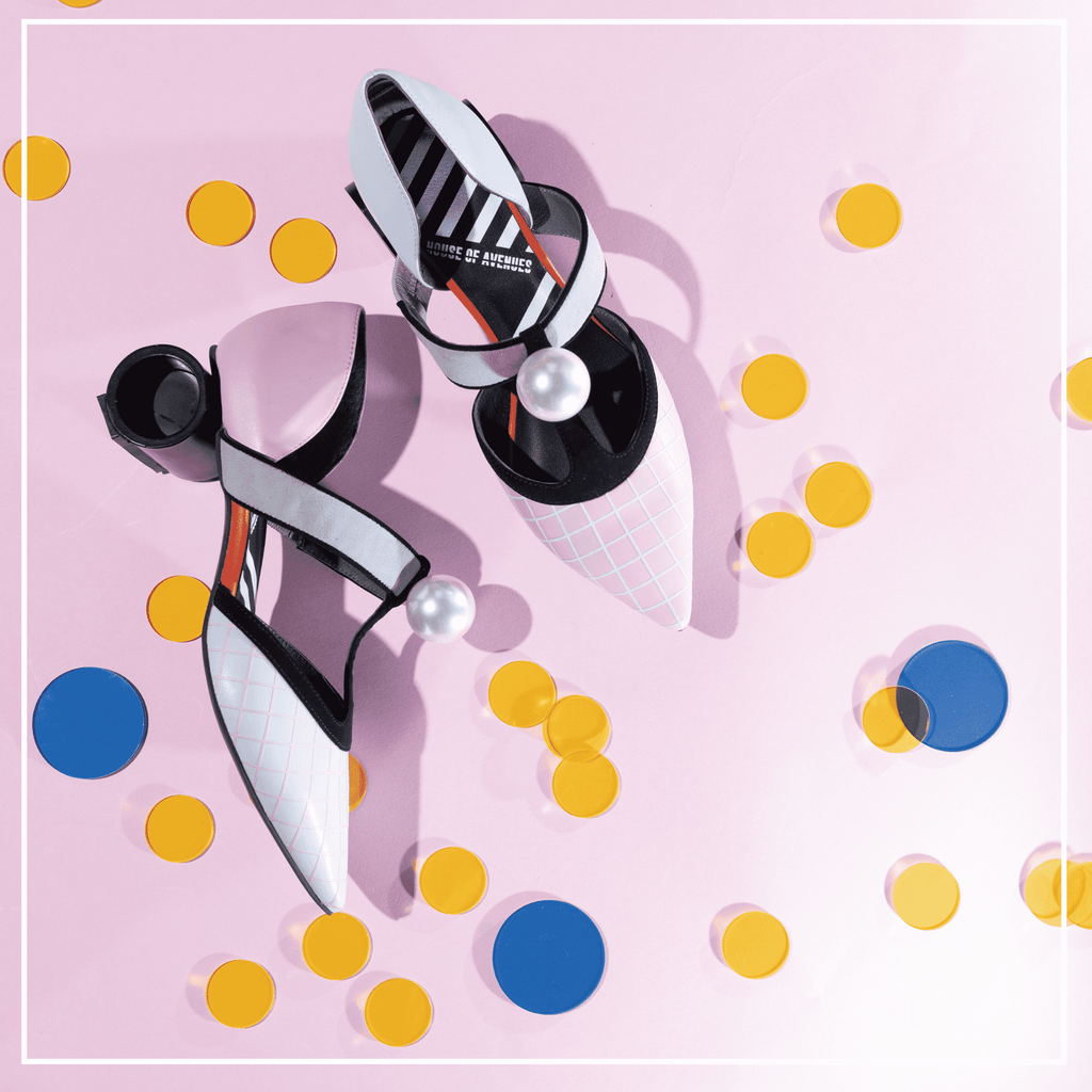 DOTS  T-STRAP PUMP WITH PEARL 5151 - House of Avenues - Designer Shoes | 香港 | 女Ã? House of Avenues