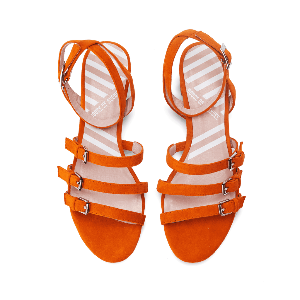 Ladies Strappy Low Heel Sandal 5319 Orange - House of Avenues - Designer Shoes | 香港 | 女Ã? House of Avenues