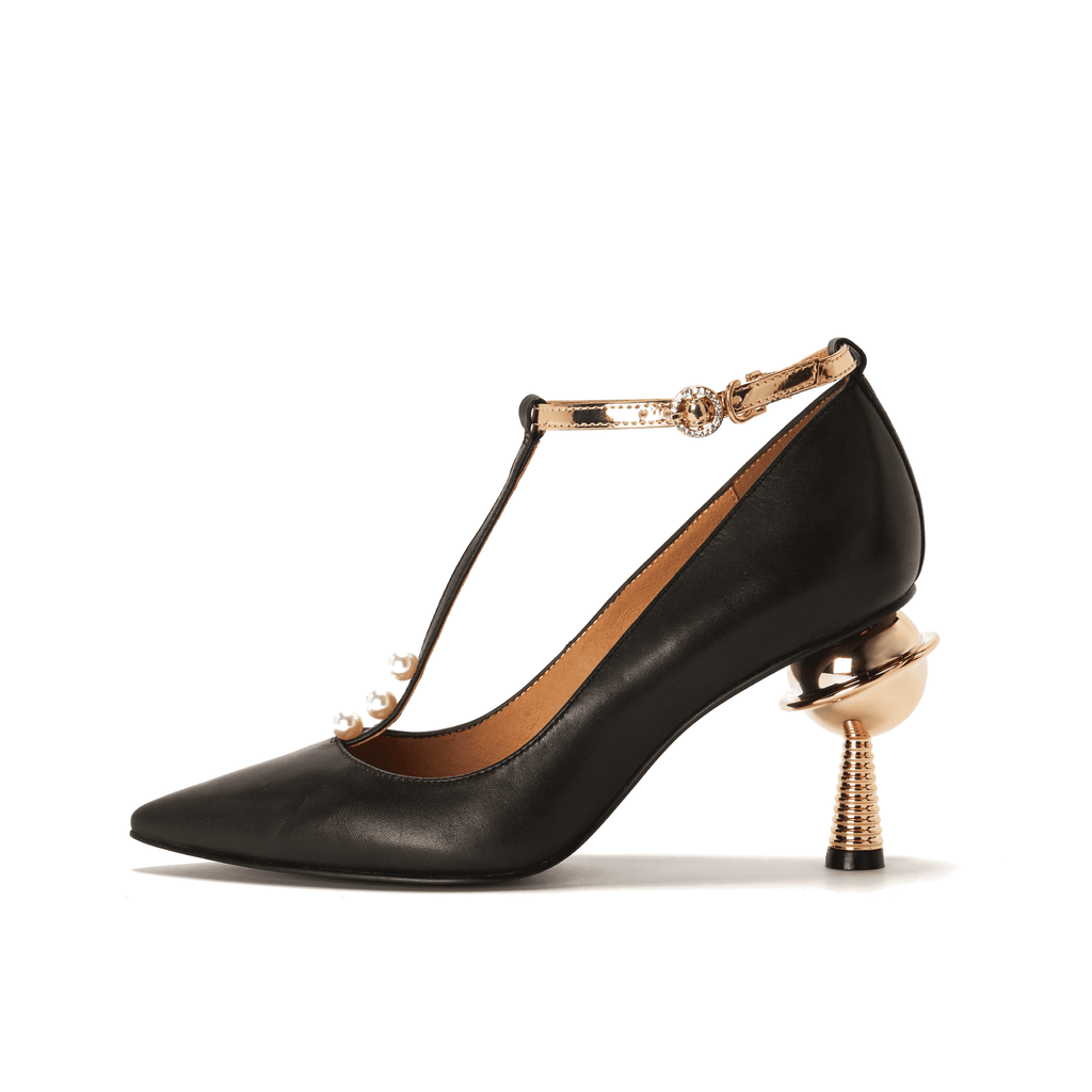 Ladies' T-Strap Heel Pump 5376 Grey - House of Avenues - Designer Shoes | 香港 | 女Ã? House of Avenues