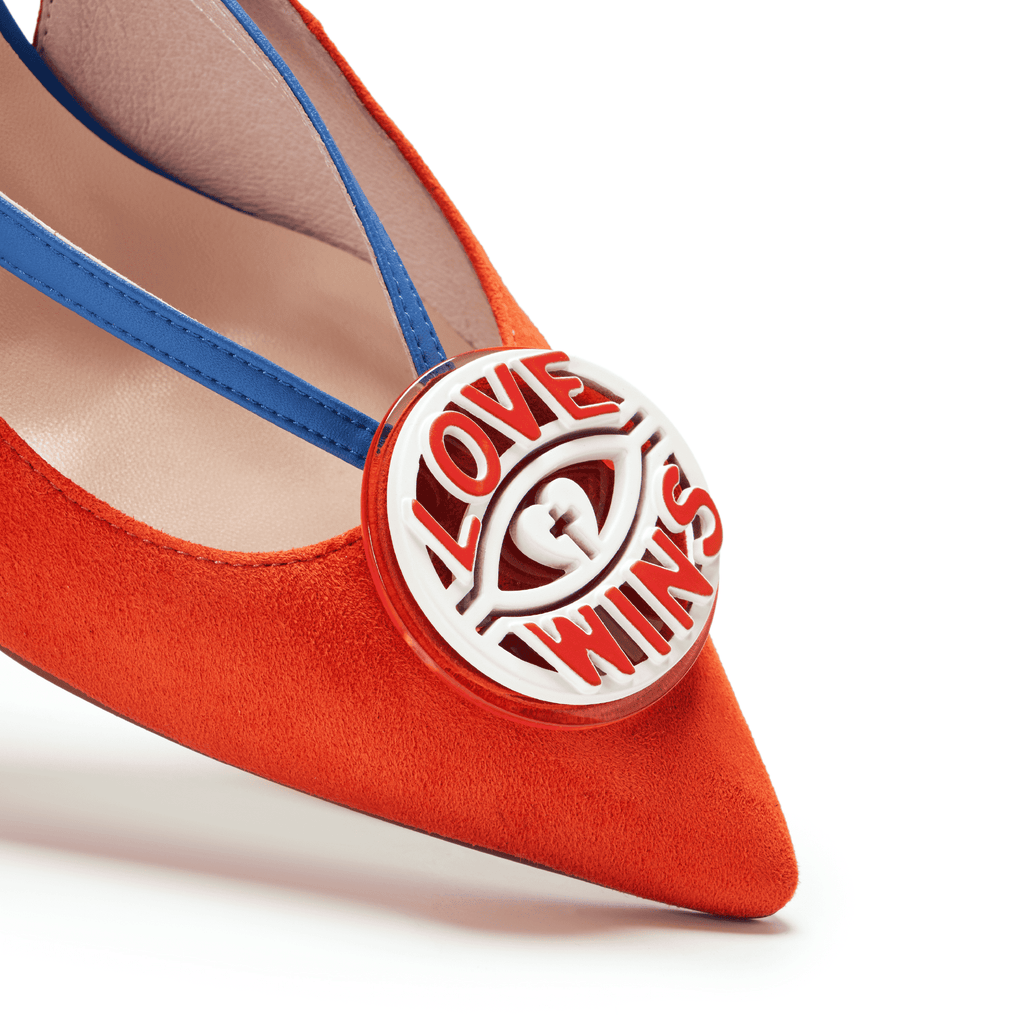 Ladies' V Strap Slingback Pumps 5506 ORG - House of Avenues - Designer Shoes | 香港 | 女Ã? House of Avenues