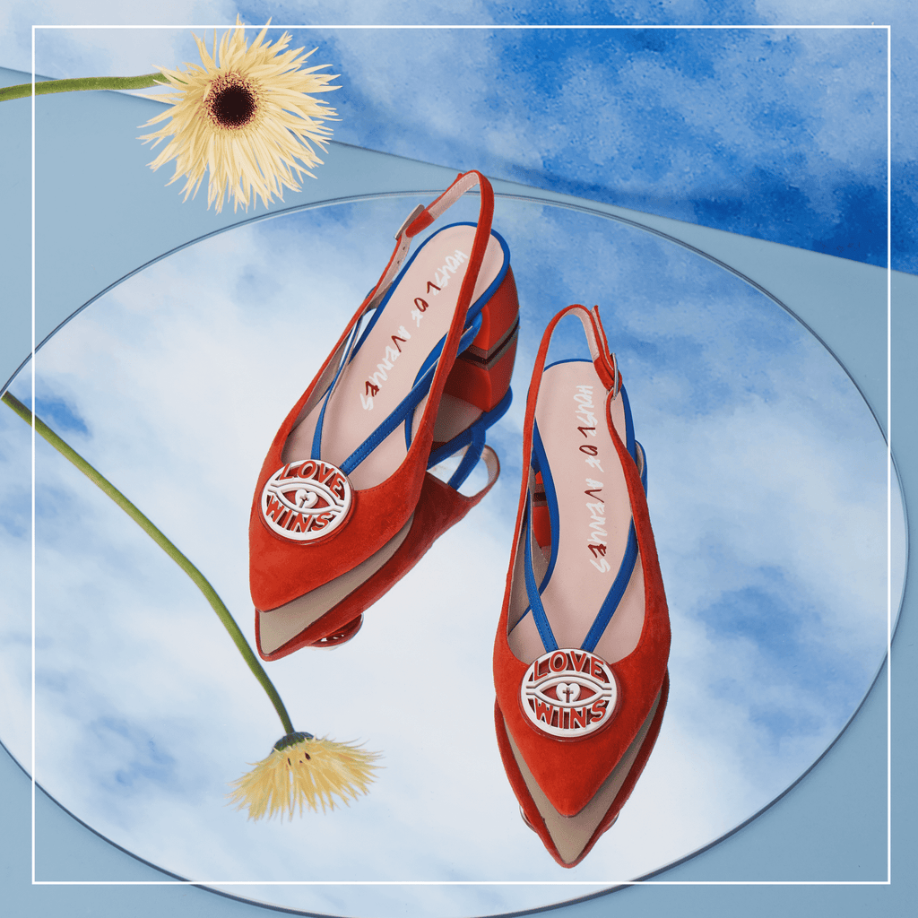 Ladies' V Strap Slingback Pumps 5506 ORG - House of Avenues - Designer Shoes | 香港 | 女Ã? House of Avenues