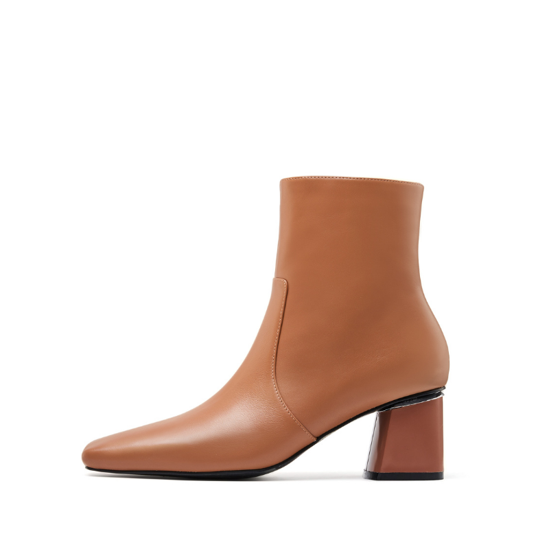 Ladies Basic Leather Bootie 5595 Brown - House of Avenues - Designer Shoes | 香港 | 女Ã? House of Avenues