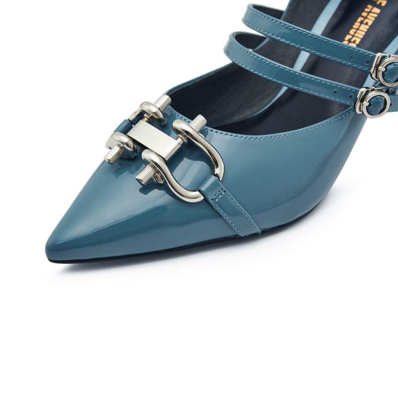 Awake My Soul Ladies' Mary Jane Heel Pumps 5726 Blue - House of Avenues - Designer Shoes | 香港 | 女Ã? House of Avenues