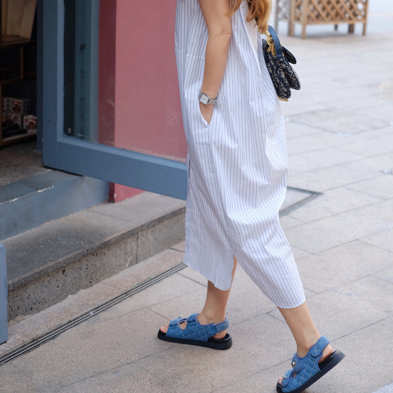 Denim Chunky Sandal 5704 Blue - House of Avenues - Designer Shoes | 香港 | 女Ã? House of Avenues