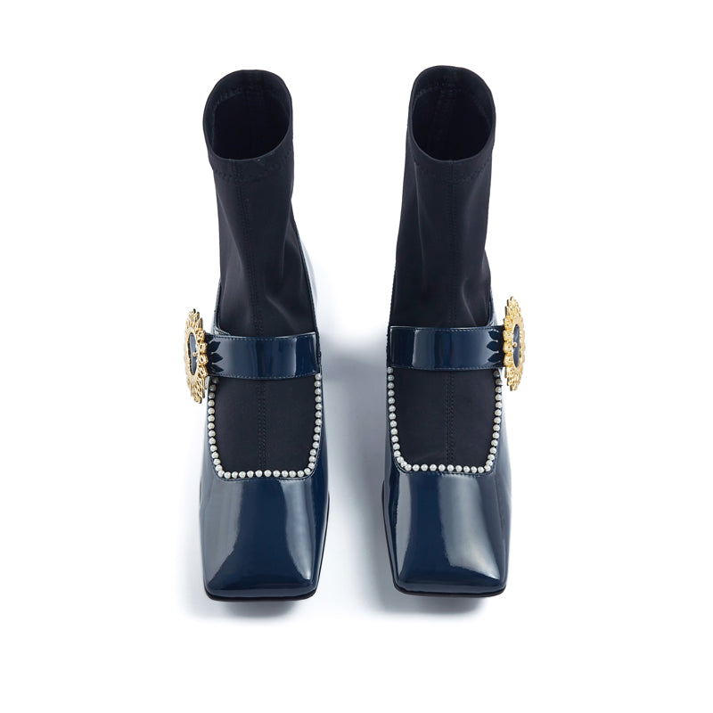 Awake My Soul Ladies' Mary Jane Style Bootie 5742 Blue - House of Avenues - Designer Shoes | 香港 | 女Ã? House of Avenues