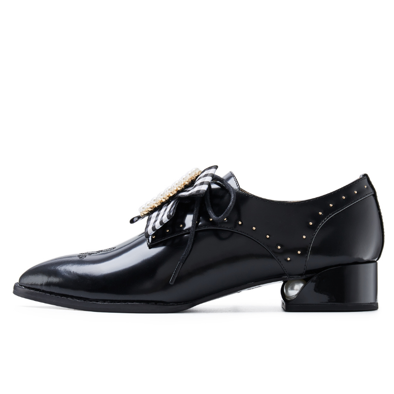 Ladies Retro Oxford 5555 Black - House of Avenues - Designer Shoes | 香港 | 女Ã? House of Avenues