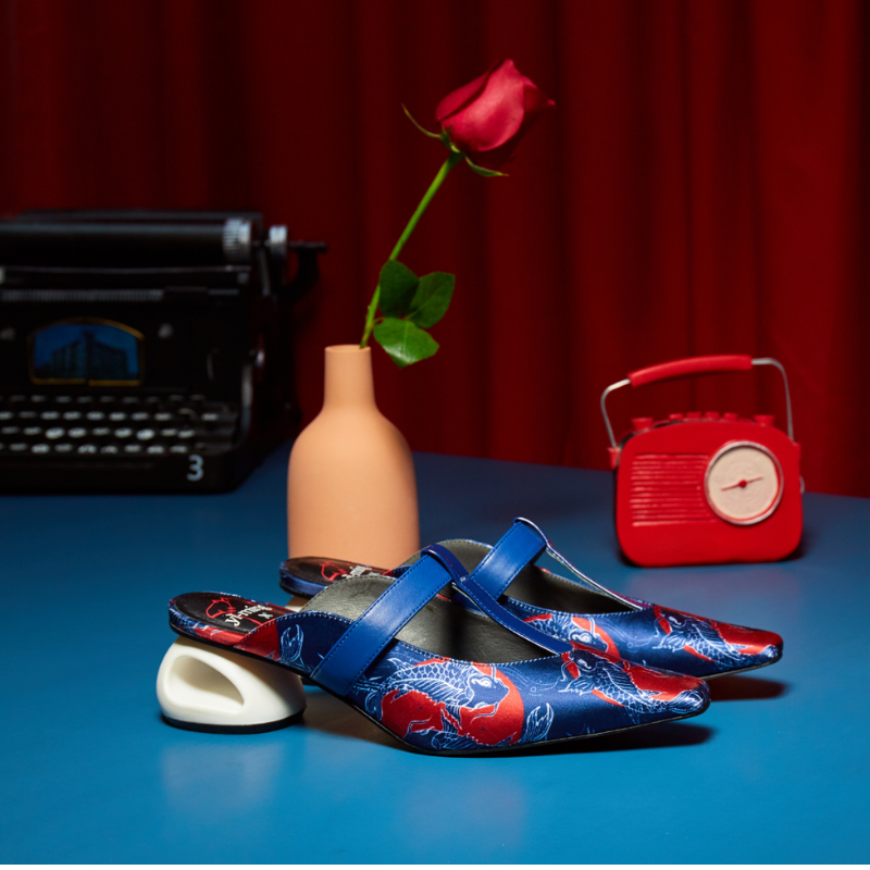 Ladies T-Strap Mule Sandal 5607 Navy - House of Avenues - Designer Shoes | 香港 | 女Ã? House of Avenues