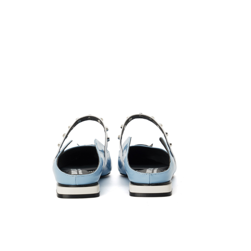 Ladies Ring Toe Flat Mule 4396 Light Blue - House of Avenues - Designer Shoes | 香港 | 女Ã? House of Avenues