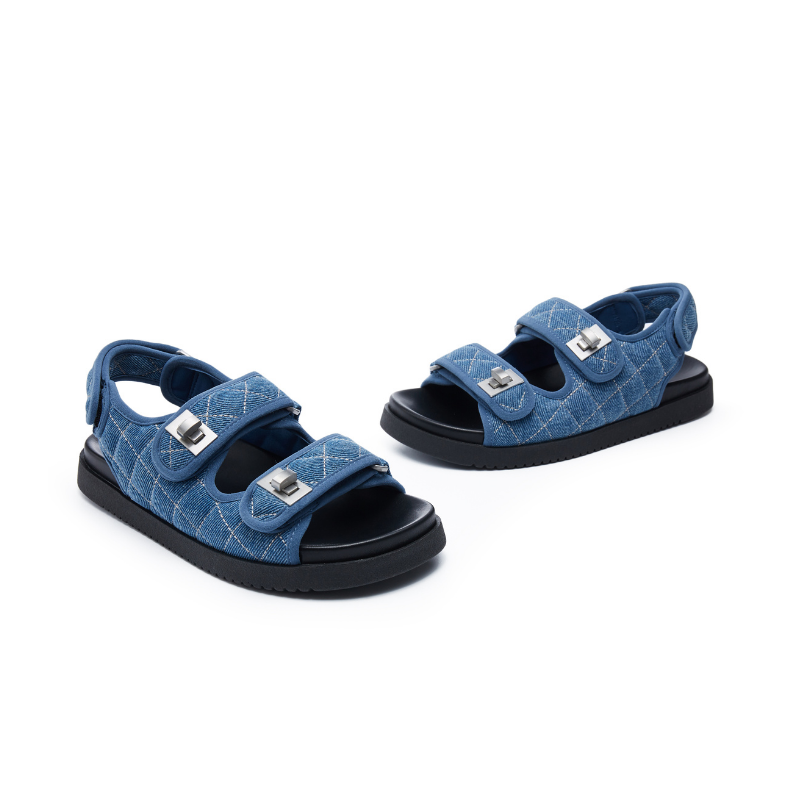 Denim Chunky Sandal 5704 Blue - House of Avenues - Designer Shoes | 香港 | 女Ã? House of Avenues