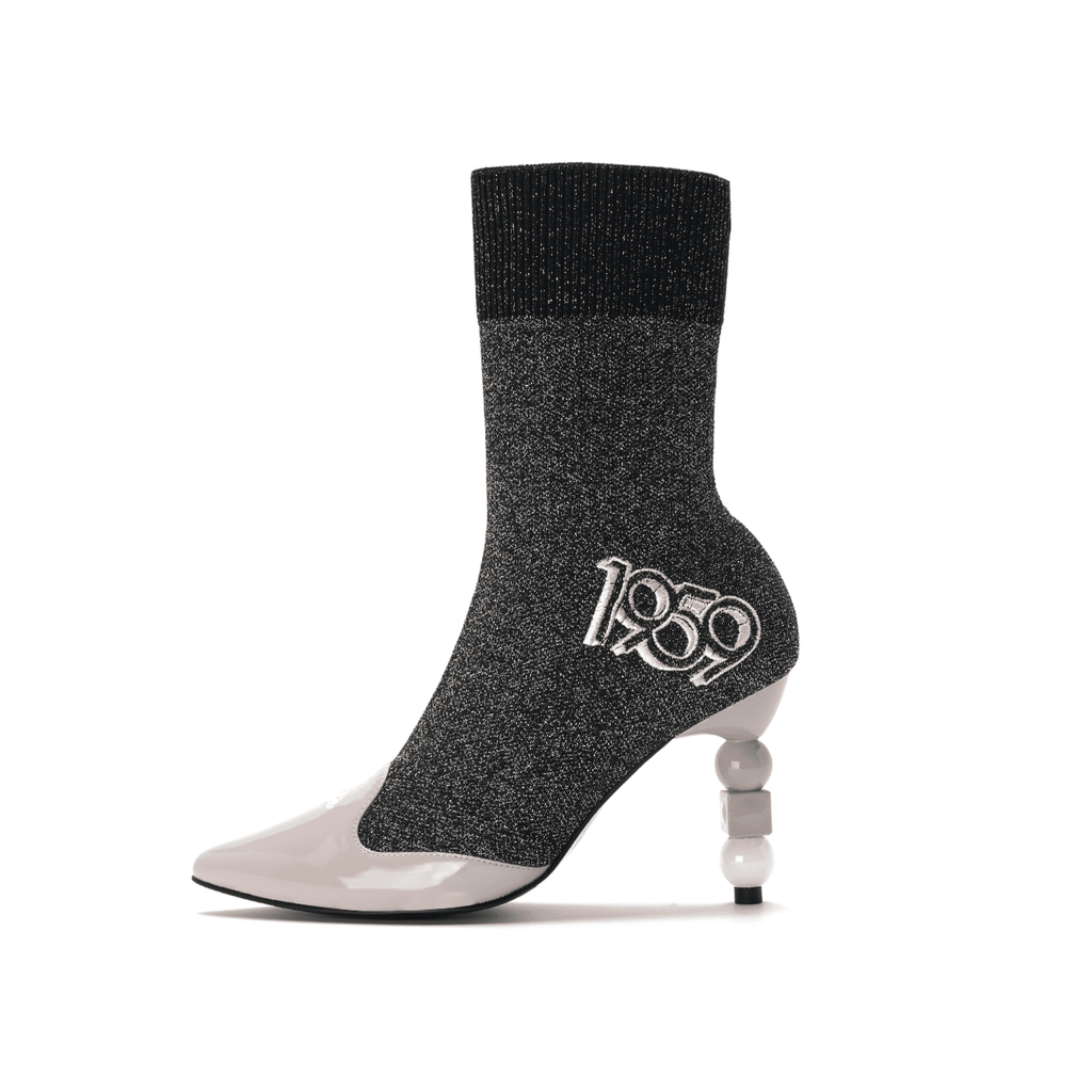 Barbie X House Of Avenues Ladies Flyknit Heel Boot 5336 Silver - House of Avenues - Designer Shoes | 香港 | 女Ã? House of Avenues