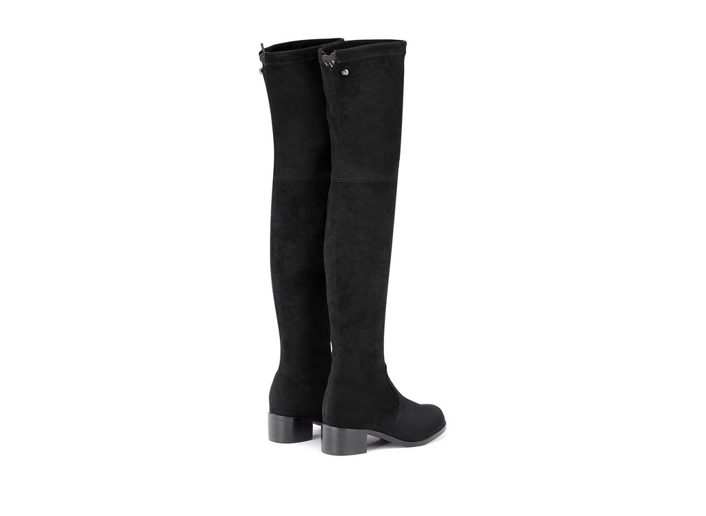 Ladies Black Overknee Low Heel Boot 5124 - House of Avenues - Designer Shoes | 香港 | 女Ã? House of Avenues