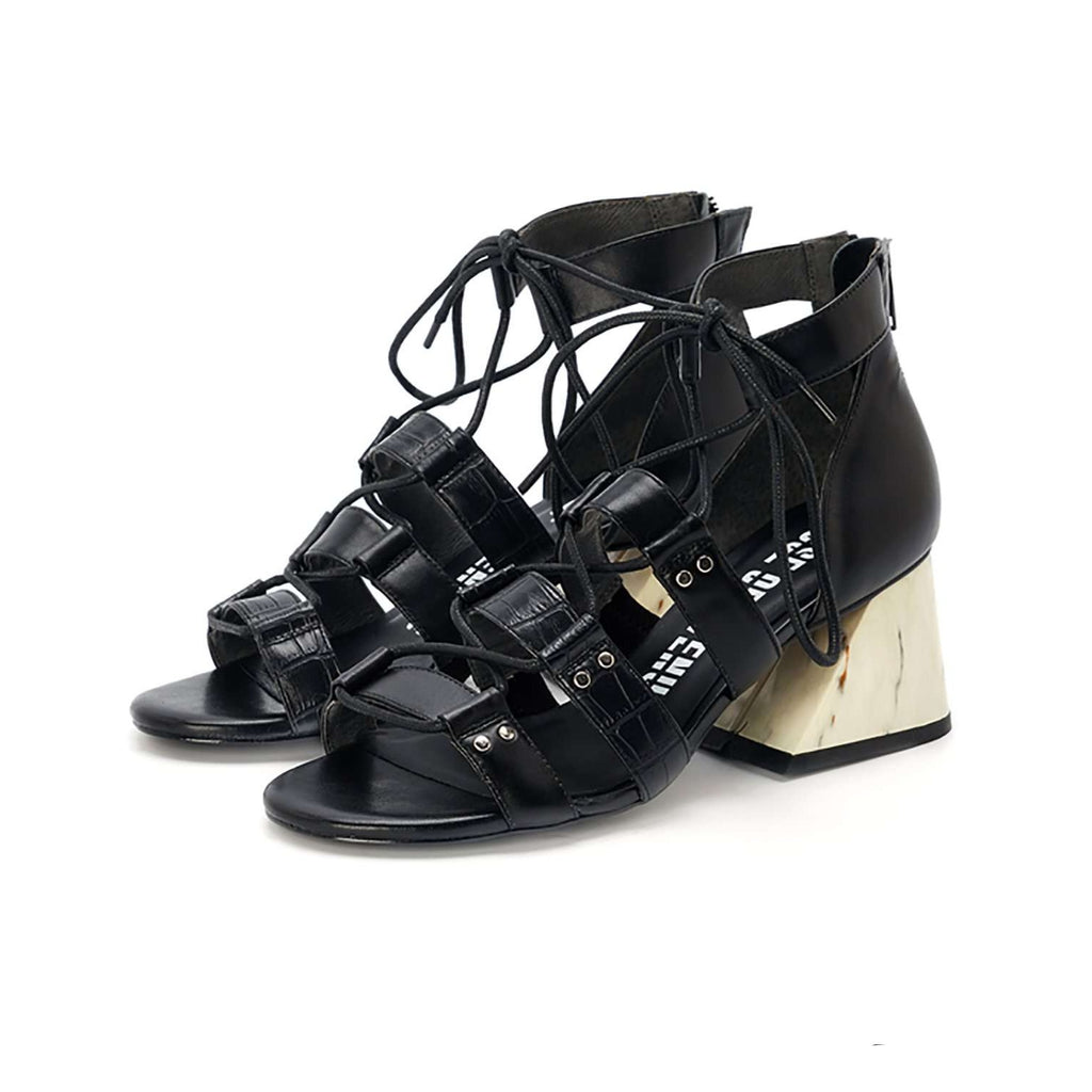 Ladies Lace Up Front Heel Sandal 5282 - House of Avenues - Designer Shoes | 香港 | 女Ã? House of Avenues
