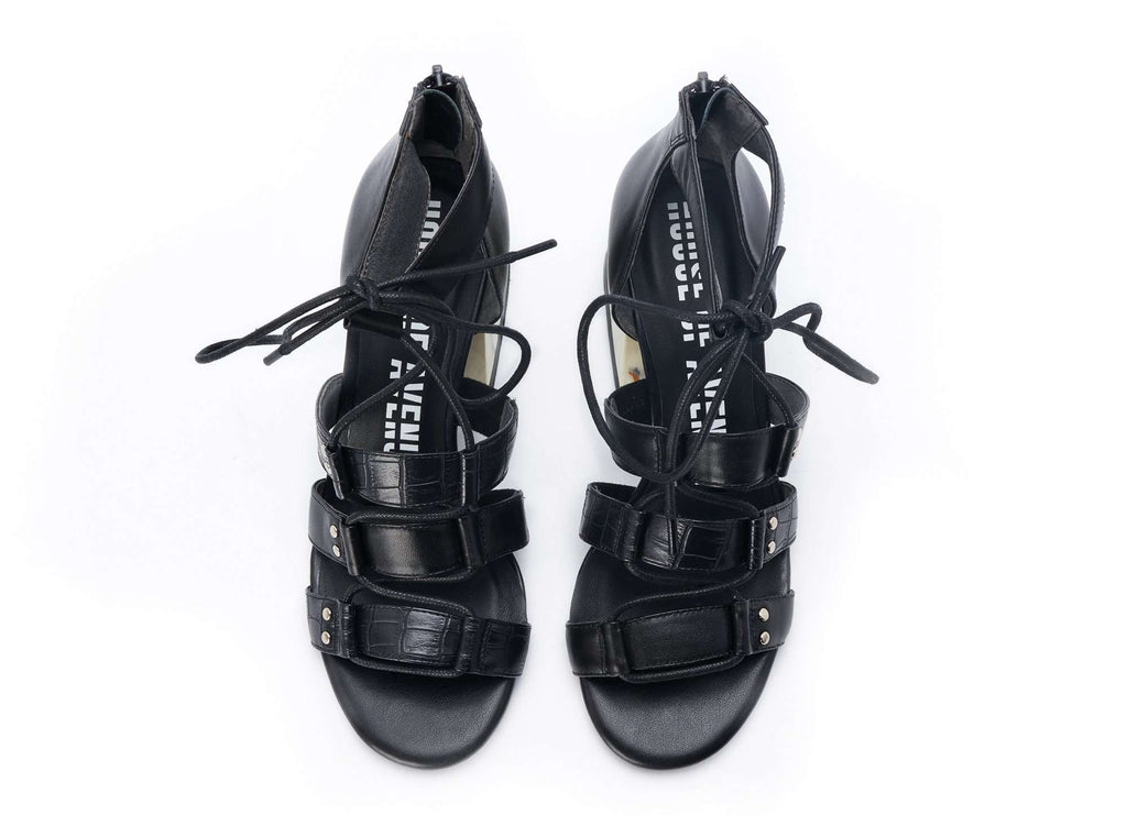 Ladies Lace Up Front Heel Sandal 5282 - House of Avenues - Designer Shoes | 香港 | 女Ã? House of Avenues