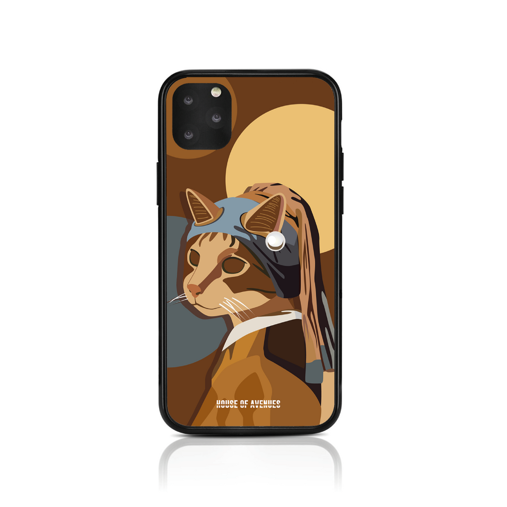 Original Design Phone Case - Cat with a Pearl Earring - Style D - House of Avenues - Designer Shoes | 香港 | 女Ã? House of Avenues