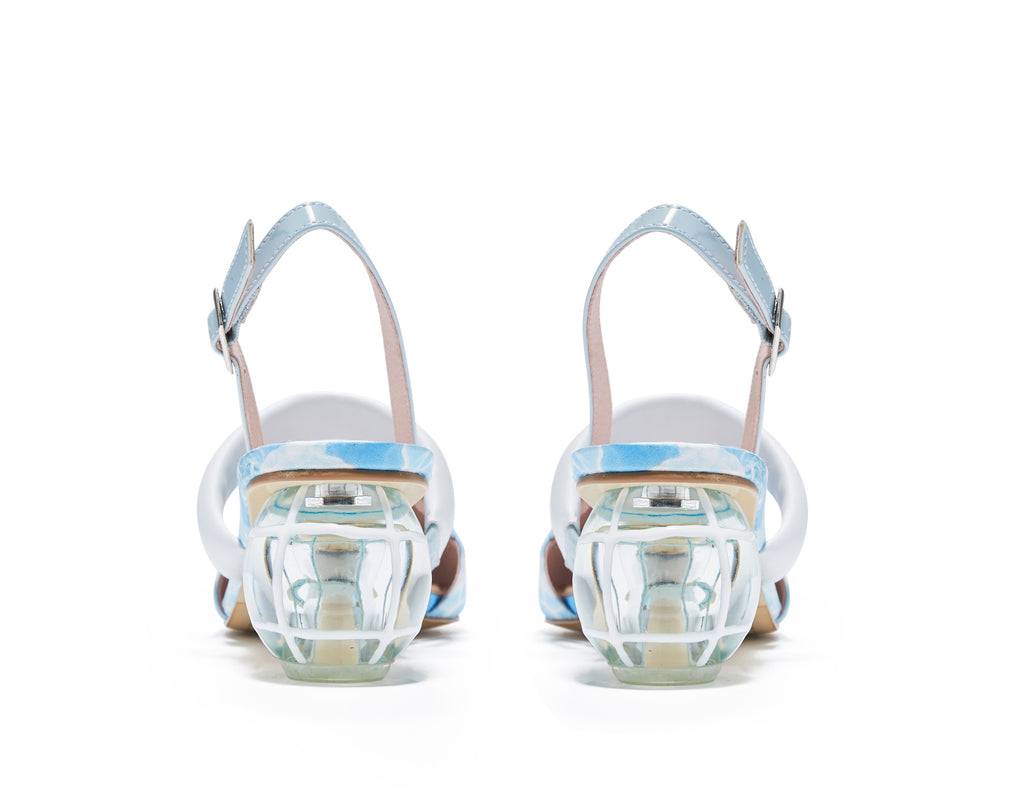 Point Toe Ball Shaped Heel Slingback 5615 Blue - House of Avenues - Designer Shoes | 香港 | 女Ã? House of Avenues