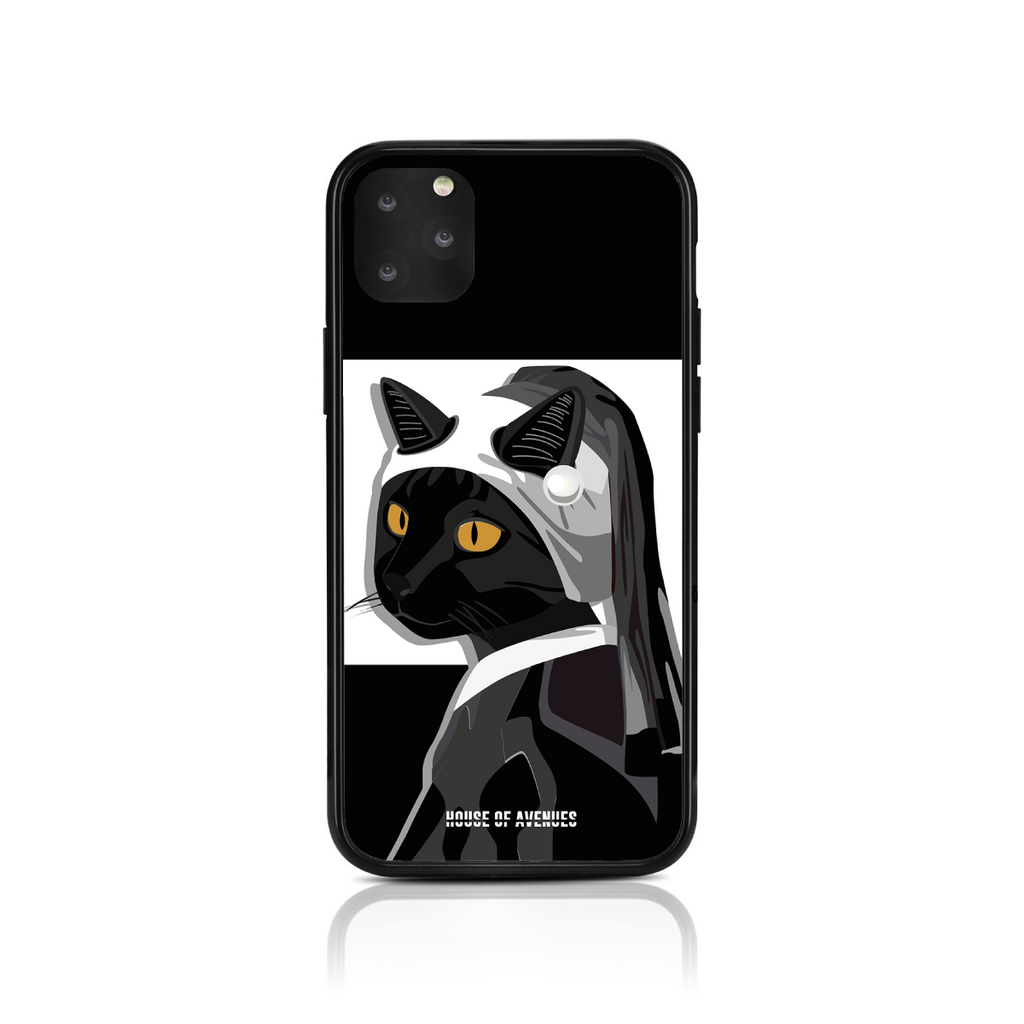 Original Design Phone Case - Cat with a Pearl Earring - Style F - House of Avenues - Designer Shoes | 香港 | 女Ã? House of Avenues